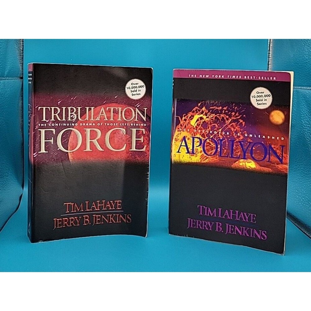 Left Behind Series Books #2 Tribulation Force & #5 Apollyon Paperbacks